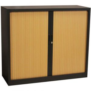 Armoire &Atilde; Rideaux Manutan 105x120x45 Cm Anthra/h&Atilde;&ordf;tre