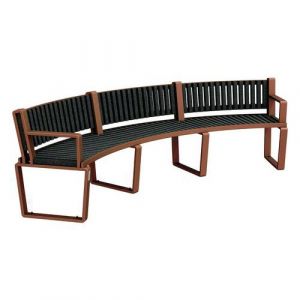 Banc Arbane Cintr&Atilde;&copy; 250 Cm Urbecosi - Ipra/alu Tanami