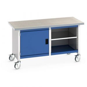 Bott 1 Etabli Roulant Monobloc Cubio - Plateau Linol&Atilde;&copy;um 1 Porte Et Tablette - Bott