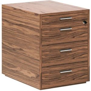 Caisson En Placage Bois 3 Tiroirs Et Tirette Plumier Noyer Am&Atilde;&copy;ricain