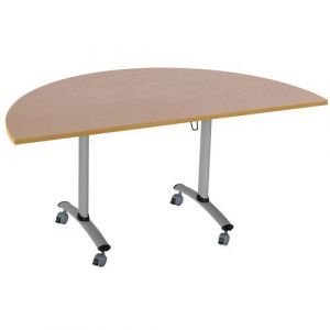 Table Pliante Axe Demi-lune 136x68 Cm 1677 H&Atilde;&ordf;tre/alu