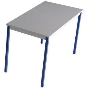 Table Universalis CarrÃ© 100x100 Plateau Gris Pied 5010 Bleu