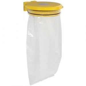 Support Sac Poubelle Mural Collectrap Essentiel Jaune Colza