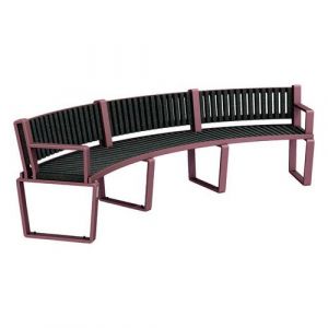 Banc Arbane Cintr&Atilde;&copy; 250 Cm Urbecosi - Ipra/alu Jaipur