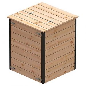Composteur En Bois 300l 69x69x80cm