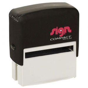 Kit Tampon Pr&Atilde;&ordf;t &Atilde; L'emploi Compact Typo 5 Lignes - Sign