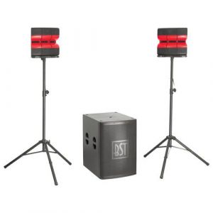 SystÃ¨me 2.1 Actif 1200w Avec Sub 18 + 2 Satellites Pieds - Bst
