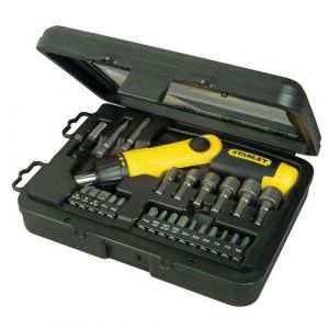 Stanley 1 Coffret Tournevis Porte-embouts Pistolet Articul&Atilde;&copy; &Atilde; Cliquet