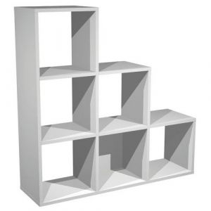Meuble De Rangement 6 Cases Escalier Maxicube - Aluminium