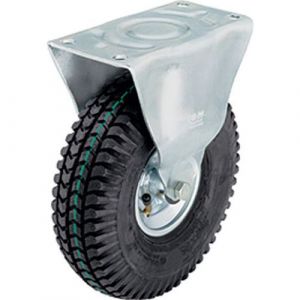 Roulette Fixe Pneumatique Jante Tole Diam 260mm