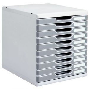 Module Classement 10 Tiroirs Coloris Gris