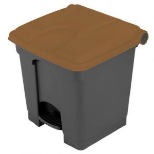 Poubelle Agroalimentaire Agroalimantaire Plastique-grise/marron-30l-probbax