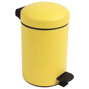 Poubelle Pour Sanitaire De Salle De Bain Boh&Atilde;&uml;me 3 L - Jaune