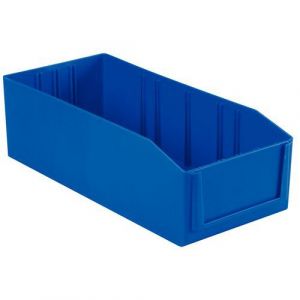 Bac Polystyrene Bleu *pk4131* Avec Etiquet.+ Cache Plastique