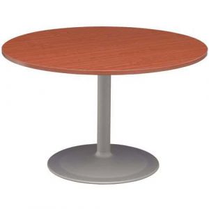 Table De Reunion Ronde Diam80 Merisier / Pied S Tulipe