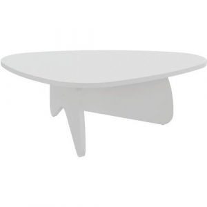 Table Basse Galet Blanc Blanc Galet