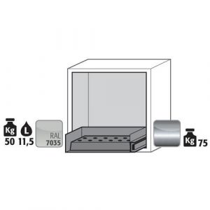 Armoire Ub90.060.059.s Blanc-1 Tiroir 1 Caillebotis