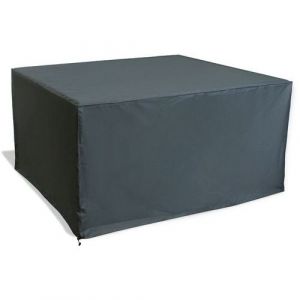 Housse De Protection Pour Salon Jardin Oceane 146x133cm Gris Ciment