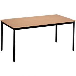 Table De RÃ©union 180x80 Plateau HÃªtre - Pieds Noirs