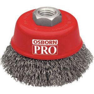 Brosse Coupe Dia. 60 X M14 X Fil Inox Ondul&Atilde;&copy;