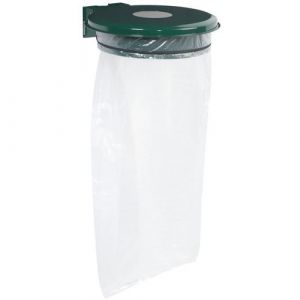 Support Sac Poubelle Mural Collectrap Essentiel Vert Mousse