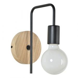 Applique Bois Berkley H2450 Cm Naturel/noir Mat Corep