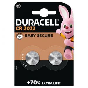Duracell 2 Pile Bouton Lithium Cr2032 - Pack De 2 - Duracell