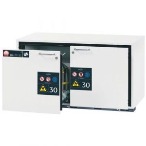 Armoire Paillasse Ub30.060.110.2s Blanc-2tiroir 2caillebotis