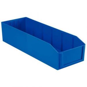 Bac Polystyrene Bleu *pk3131* Avec Etiquet.+ Cache Plastique