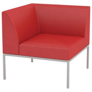 Chauffeuse D'angle Atrium Enduit Pvc Rouge