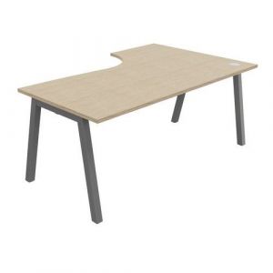 Bureau Compact Partage Retour Gauche 180 Cm Ch&Atilde;&ordf;ne / Alu