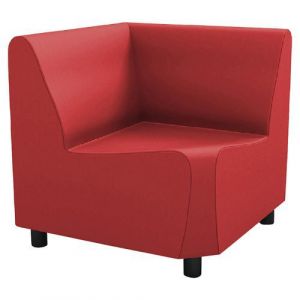 Chauffeuse D'angle 90 Izari Tissu Pvc Groseille