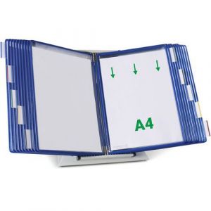 Pupitre M&Atilde;&copy;tal Tarifold - A4 - 20 Poches - Bleu