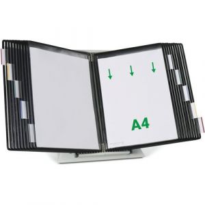 Pupitre M&Atilde;&copy;tal Tarifold - A4 - 20 Poches Pp - Noir