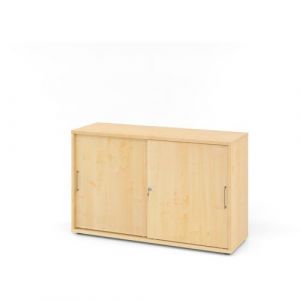 Armoire Ã Portes Coulissantes MÃ©tal-2 Cases-Ã©rable-Ã©rable