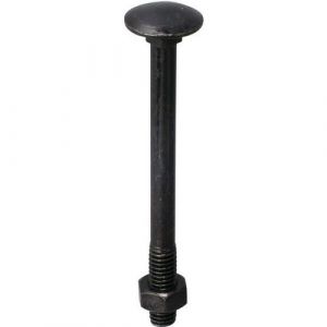 Boulon Bois &Atilde; T&Atilde;&ordf;te Ronde Collet Carr&Atilde;&copy; Noir - 7x70