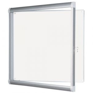 Vitrine D'affichage D'intÃ©rieur Aluminium L 98 Cmxh 92 Cm Blanc