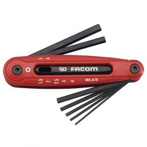 Facom 1 Jeu De Cl&Atilde;&copy;s M&Atilde;&cent;les 6 Pans Sur Monture Facom - Cl&Atilde;&copy;s M&Atilde;&copy;triques Facom