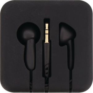 Ãcouteurs Filaires Jack 3.5 Mm Ãtui Enrouleur Pocket - Noir