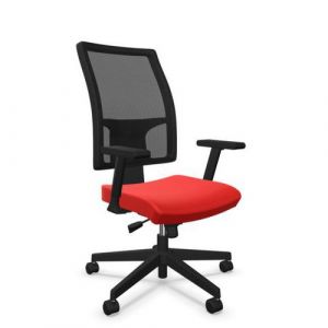 Chaise De Bureau Taktik Ii Mesh Avec Accoudoirs Rouge