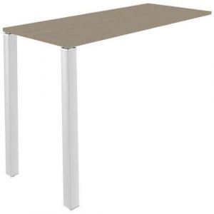 Table Lounge 2 Pieds L140 X P60 X H105 ChÃªne Gris / Blanc