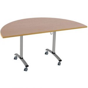 Table Pliante Axe Demi-lune 160x80cm 1677 HÃªtre/alu