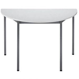 Table Universalis Demi-rond 160x80 Plt Gris/7016 Anthracite