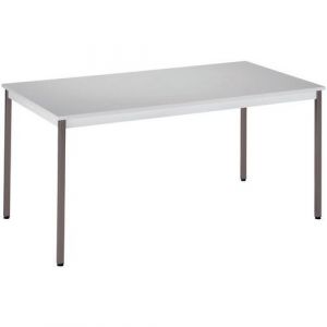 Table De RÃ©union 180x80 Plateau Gris - Pieds Gris FoncÃ©