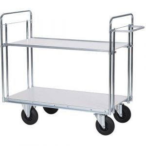 Chariot Pour Charges Lourdes 2 Plateaux 1400x600mm - 500kg