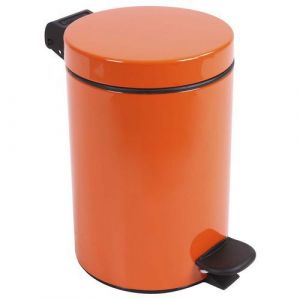 Poubelle Pour Sanitaire Pour Salle De Bain Retro 3l - Orange