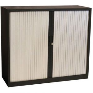 Armoire &Atilde; Rideaux Manutan 105x120x45 Cm Anthra/gris