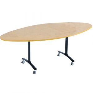 Table Pliante Axe Ovale 200x90 Cm 0051 HÃªtre/anthracite