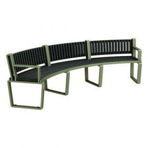 Banc Arbane Cintr&Atilde;&copy; 250 Cm Urbecosi - Ipra/alu Salvia