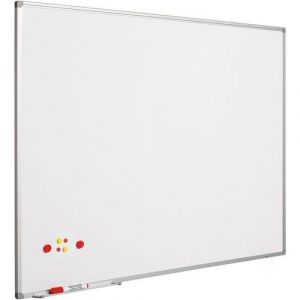 Tableau Blanc Softline Cadre Alu RevÃªtu Blanc-120x150 Cm